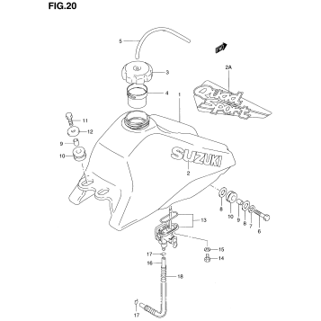 FUEL TANK (MODEL T/V/W/X/Y)