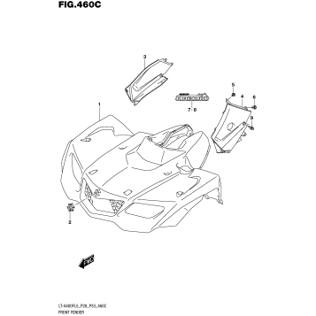 FRONT FENDER (LT-A400FZL5 P28)