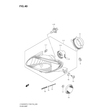 HEADLAMP (LT-A500XPZ L1 E28)