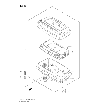 SPEEDOMETER (LT-A500XZ L1 E28)