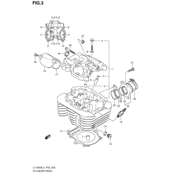 CYLINDER HEAD (LT-A400ZL4 P33)