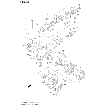 FINAL BEVEL GEAR (FRONT)(MODEL W/X/Y)