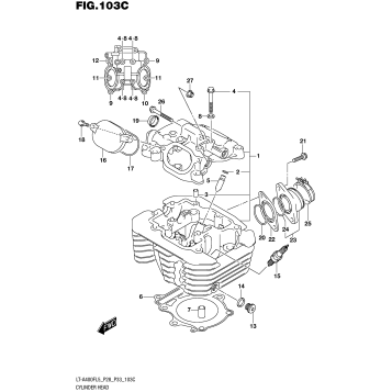 CYLINDER HEAD (LT-A400FZL5 P28)