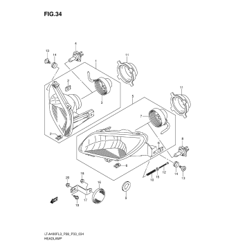 HEADLAMP (LT-A400FL3 P28)