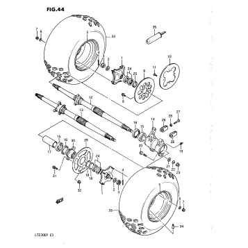 REAR WHEEL (MODEL H)
