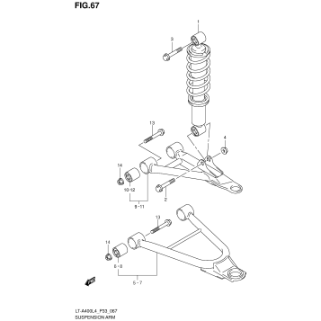SUSPENSION ARM (LT-A400L4 P33)