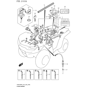WIRING HARNESS (LT-A500X:P33)