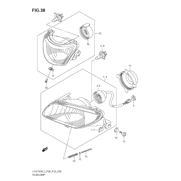 HEADLAMP (LT-A750XL3 E33)