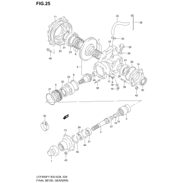 FINAL BEVEL GEAR (REAR)(MODEL W/X)