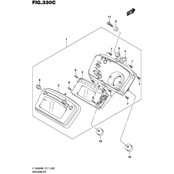 SPEEDOMETER (LT-A500XPZM1 P17)