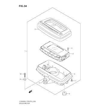 SPEEDOMETER (LT-A500X L1 E28)