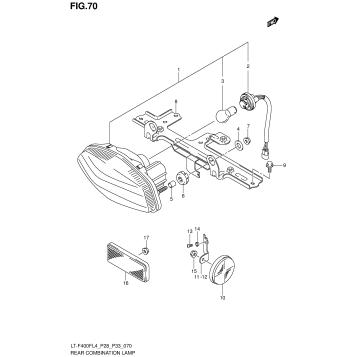 REAR COMBINATION LAMP (LT-F400FZL4 P28)