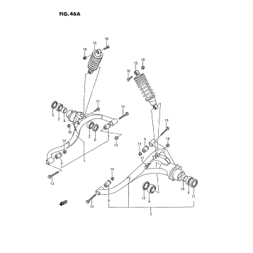 REAR SUSPENSION ARM (MODEL J/K/L/M/N/P/R/S)