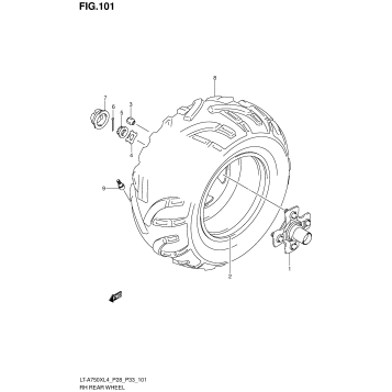 RH REAR WHEEL (LT-A750XZL4 P28)