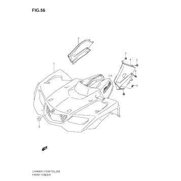 FRONT FENDER (LT-A400FZL1 E28)