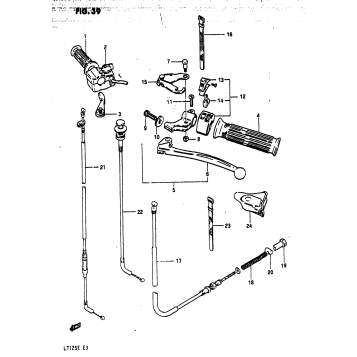 HANDLE SWITCH - CONTROL CABLE (MODEL D)