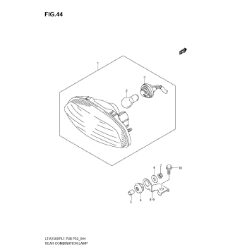 REAR COMBINATION LAMP (LT-A750XP L1 E33)