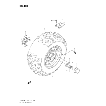 LEFT REAR WHEEL (LT-A500XZ E33)