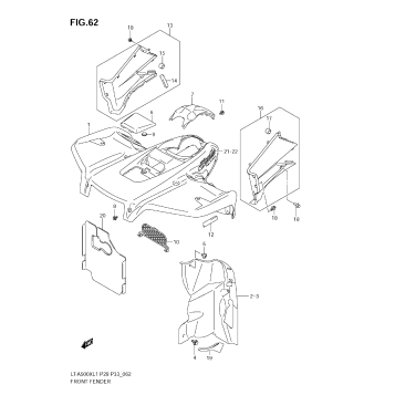 FRONT FENDER (LT-A500X L1 E28)
