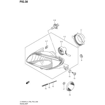 HEADLAMP (LT-A500XL4 P28)