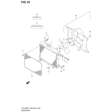 RADIATOR (MODEL W/X/Y)