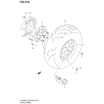 FRONT WHEEL (MODEL Y/K1/K2)