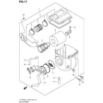 AIR CLEANER (LT-F400FZL4 P28)