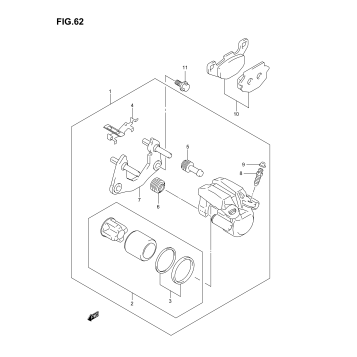 REAR CALIPER (MODEL K4)