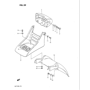 HEADLAMP HOUSING - FRONT FENDER (MODEL G)