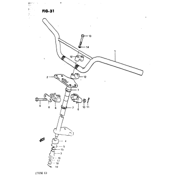 HANDLEBAR - STEERING (MODEL D)
