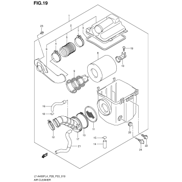 AIR CLEANER (LT-A400FZL4 P33)