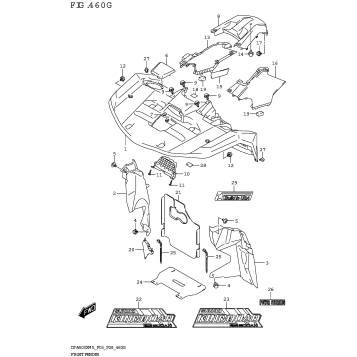 FRONT FENDER (LT-A500XPZ:(P03,P33))