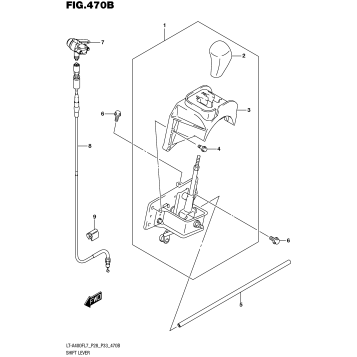 SHIFT LEVER (LT-A400FL7 P33)