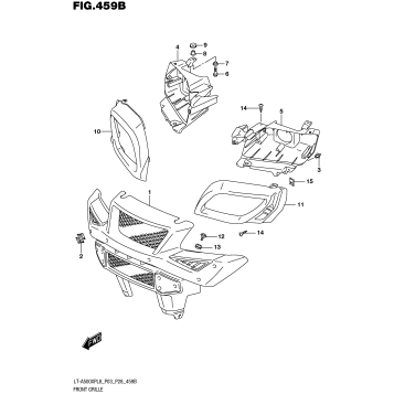 FRONT GRILLE (LT-A500XPL8 P28)