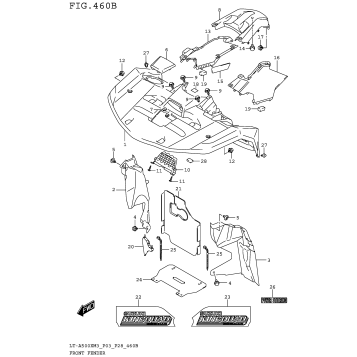 FRONT FENDER (LT-A500XPM3 P28) 460B