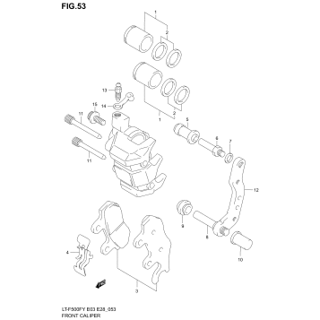FRONT CALIPER (MODEL W/X)
