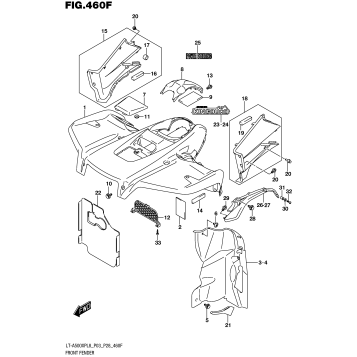 FRONT FENDER (LT-A500XPBL8 P33)