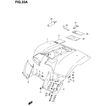 REAR FENDER (MODEL K1)