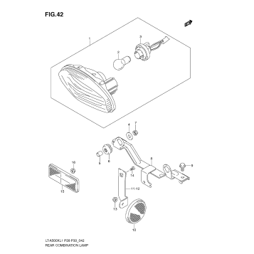 REAR COMBINATION LAMP (LT-A500X L1 E28)