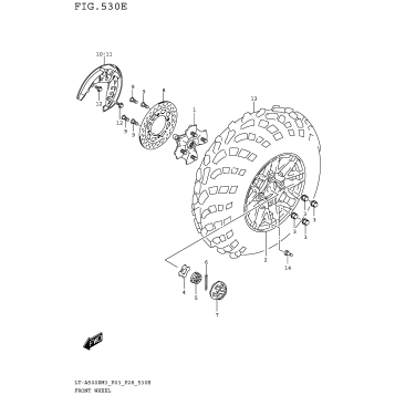 FRONT WHEEL (LT-A500XPZM3 P28)