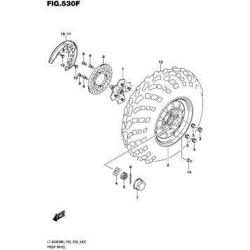 FRONT WHEEL (LT-A500XPM0 P33)