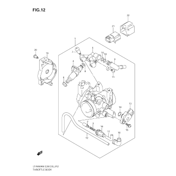 THROTTLE BODY (MODEL K6/K7/K8)