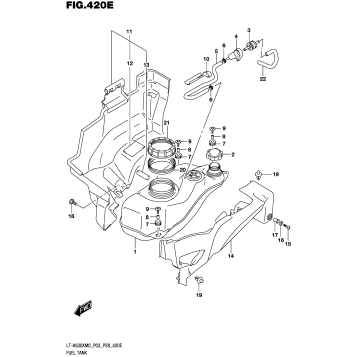 FUEL TANK (LT-A500XPM0 P28)