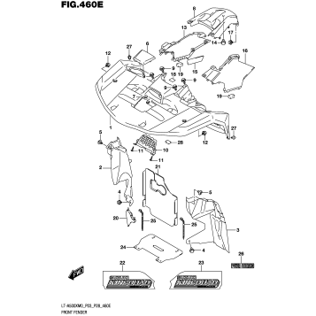 FRONT FENDER (LT-A500XPM0 P28)