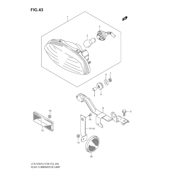 REAR COMBINATION LAMP (LT-A750XPL2 E28)
