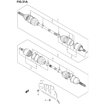FRONT DRIVE SHAFT (MODEL K5)