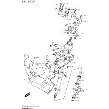 STEERING SHAFT (LT-A750XPZ)