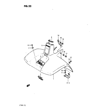 FRONT FENDER (MODEL F/G)