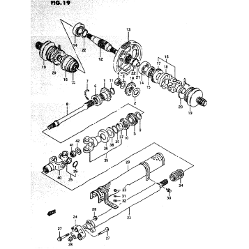 SECONDARY GEAR - PROPELLER SHAFT