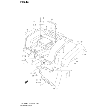 REAR FENDER (MODEL W)